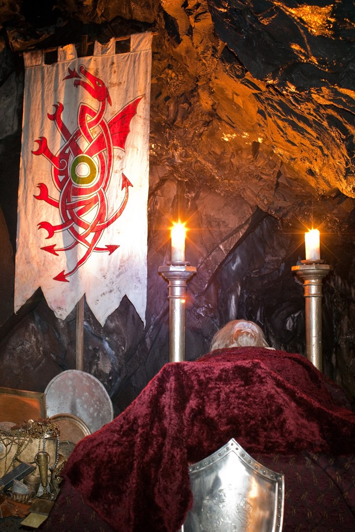 The cave in our Snowdonia adventure park where Arthur and his men sleep