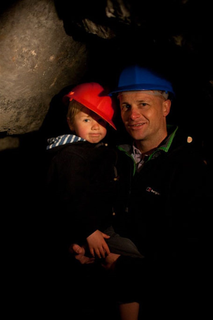 A child being responsibly escorted on their family days out North Wales